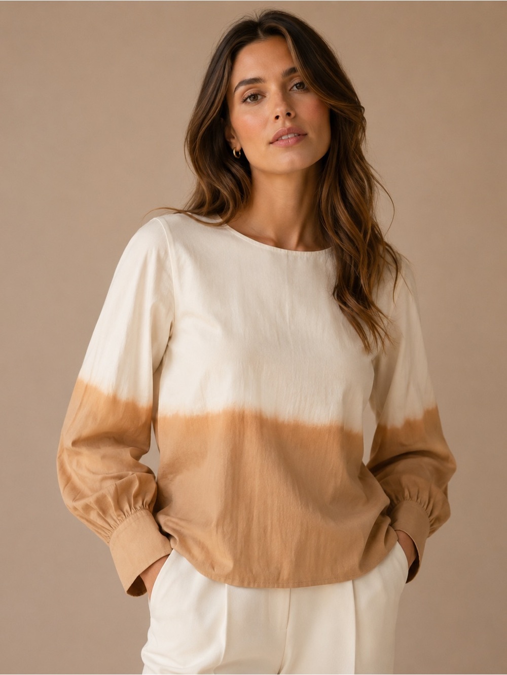 Porridge Clothing Dip Dye Long Sleeve Top Women’s Medium